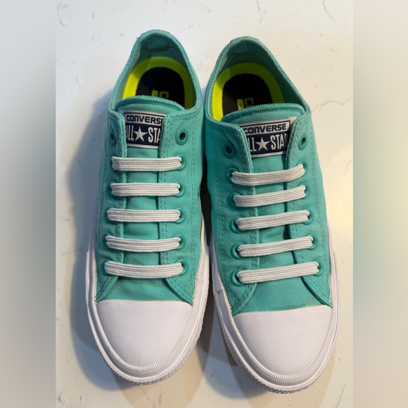 Converse All Star Chuck Taylor Unisex Turquoise Low Tops - Unisex Women: 7 Men:5 - Picture 13 of 13